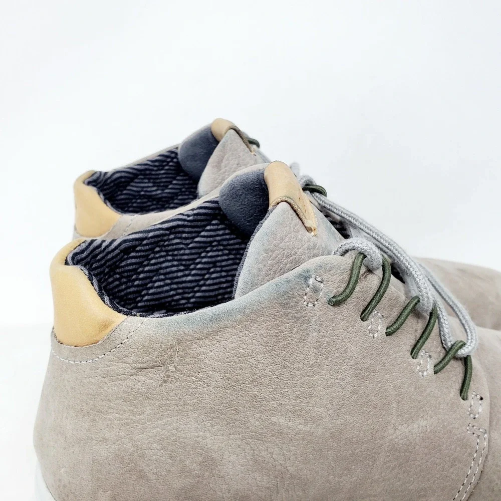 Olukai Nana Hele Boots Mens 9 Grey Nubuck Leather Classic Chukka Sneaker Shoes